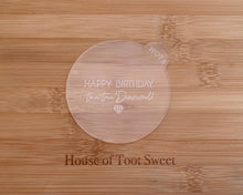 Load image into Gallery viewer, Happy Birthday to a True Diamond Cookie Embosser
