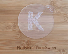 Load image into Gallery viewer, Birthday Floral Initials Fondant Cookie Embosser
