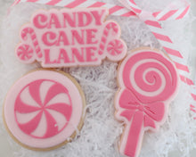 Load image into Gallery viewer, Candy Cane Lane Cookie Cutter &amp; Embosser - Made in the UK with Love  from House of Toot Sweet - Just £6.50! Shop now at House of Toot Sweet
