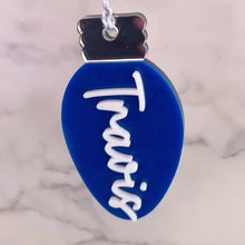 Load and play video in Gallery viewer, Personalised Christmas Light Bauble, Stocking/ Gift Tag
