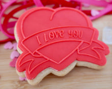 Load image into Gallery viewer, I Love You With Banner Embosser / Cutter - Made in the UK with Love  from House of Toot Sweet - Just £6! Shop now at House of Toot Sweet
