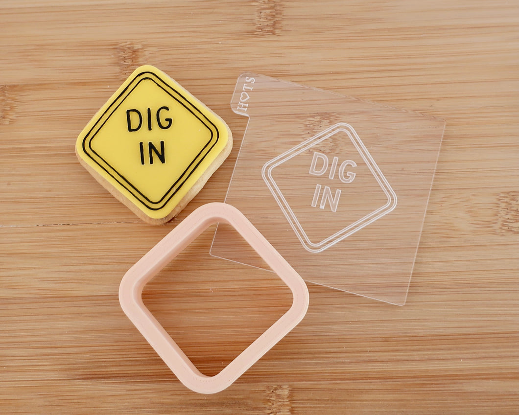 Dig In - Sign Embosser / Cutter - Made in the UK with Love  from House of Toot Sweet - Just £6! Shop now at House of Toot Sweet