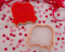 Load image into Gallery viewer, I Love You With Banner Embosser / Cutter - Made in the UK with Love  from House of Toot Sweet - Just £6! Shop now at House of Toot Sweet
