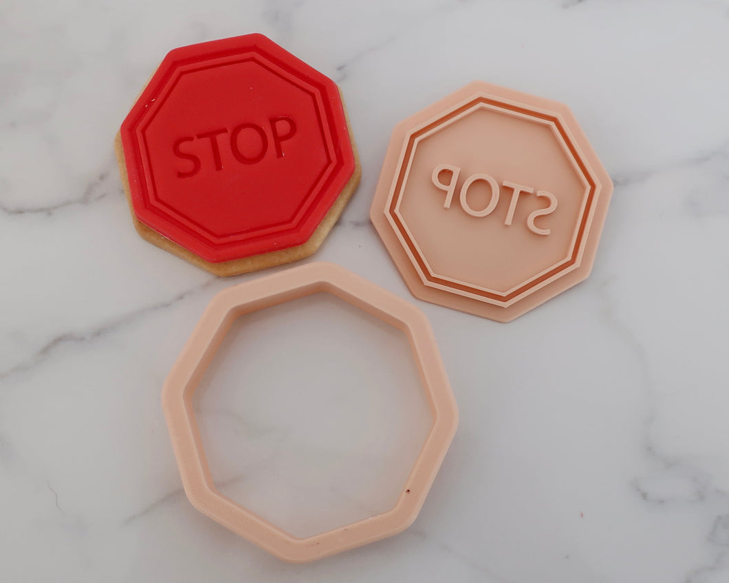 Stop Sign Stamp / Cutter - Made in the UK with Love  from House of Toot Sweet - Just £5! Shop now at House of Toot Sweet