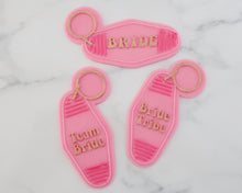 Load image into Gallery viewer, Team Bride - Retro Motel Key Ring Embosser / Cutter - Made in the UK with Love  from House of Toot Sweet - Just £6.50! Shop now at House of Toot Sweet
