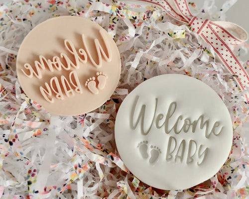 Welcome Baby Stamp - Made in the UK with Love  from House of Toot Sweet - Just £5! Shop now at House of Toot Sweet