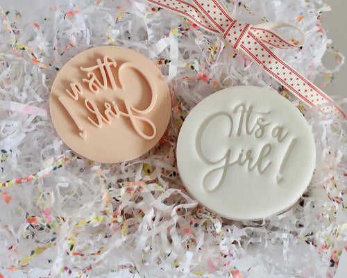 It's a Girl Stamp - Made in the UK with Love  from House of Toot Sweet - Just £5! Shop now at House of Toot Sweet