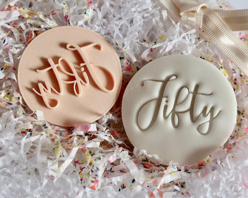 Fifty Birthday Stamp - Made in the UK with Love  from House of Toot Sweet - Just £5! Shop now at House of Toot Sweet