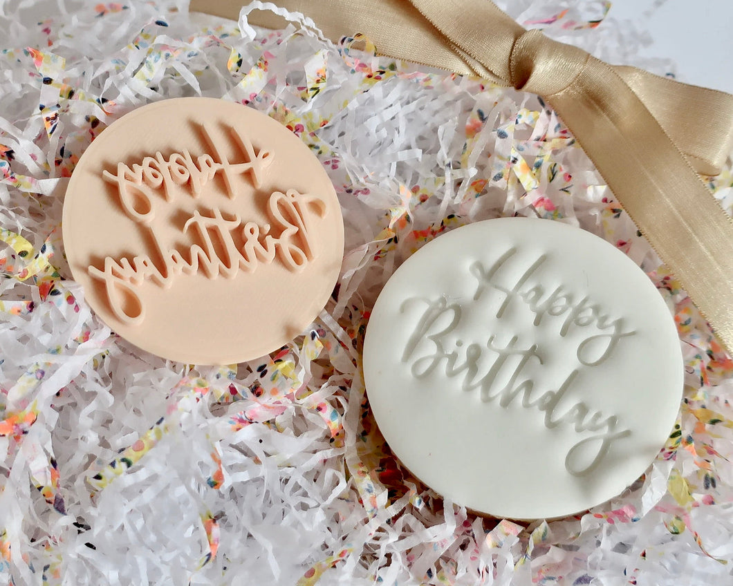 Happy Birthday II Stamp - Made in the UK with Love  from House of Toot Sweet - Just £5! Shop now at House of Toot Sweet